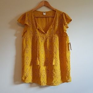 Yellow casual top